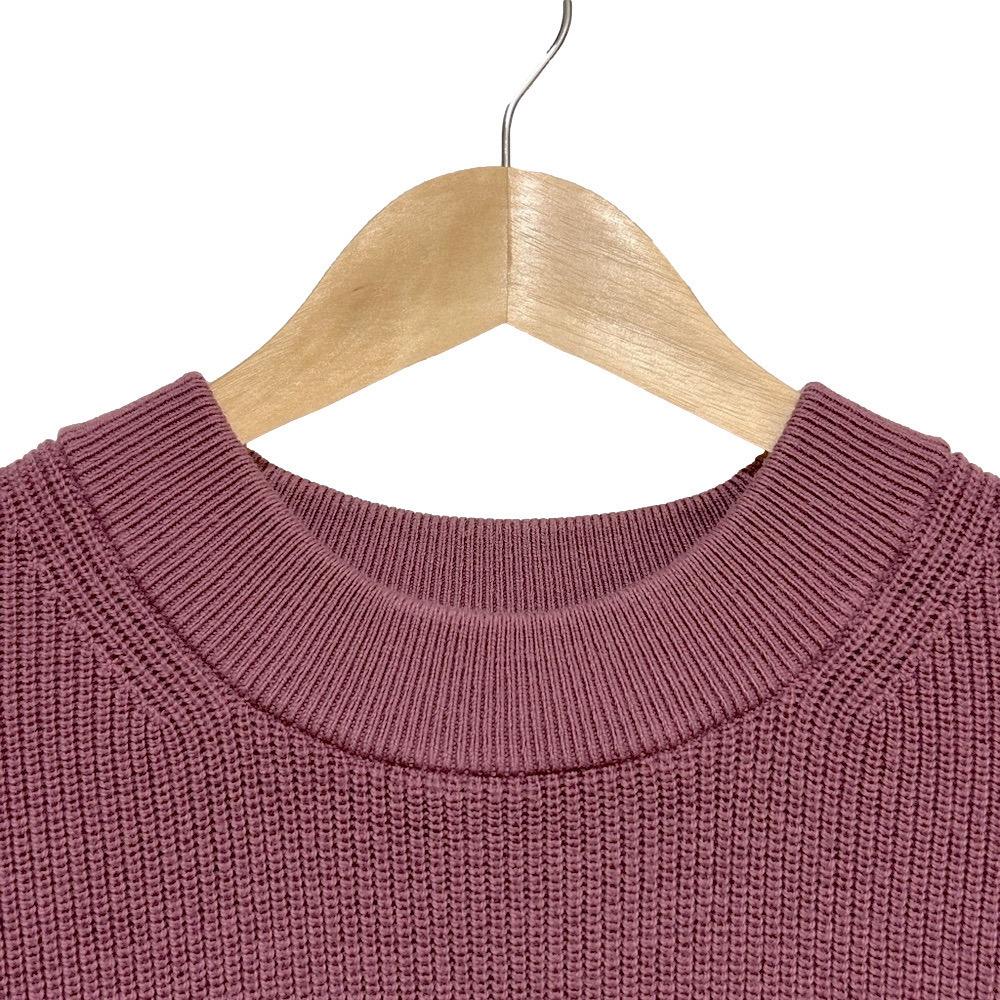 2023 Lululemon Merino Wool Blend Ribbed Crewneck Sweater Velvet Dust Pink Size 8 - Picture 3 of 10